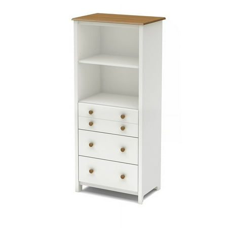 Little Smiley Chest - Pure White & Harvest Maple