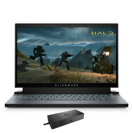 Dell Alienware m15 R4 Gaming Laptop (Intel i7-10870H 8-Core, 15.6in 300Hz Full HD (1920x1080), NVIDIA RTX 3070, 16GB RAM, 2TB PCIe SSD, Backlit KB, Win 10 Home) with WD19S 180W Dock
