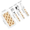 thumbnail image 2 of Qokaie Thanksgiving With Turkey for Stainless Steel Kids Silverware Set - Children’s Utensil Set - Children's Knife, Fork And Spoon Set, 2 of 8