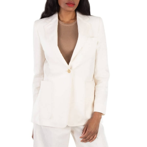 Max Mara Boemia Linen Suiting Blazer, Brand Size 42 (US Size 8)