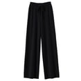 thumbnail image 4 of UYISJ Wide Leg Sweatpants for Women Casual Elastic High Waisted Trousers Drawstring Long Open Bottom Pants with Pockets XL, 4 of 4
