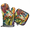 Multicolor 2, variant on CURLYOOT Rustic Cabin Deers Vintage Oven Mitts and Pot Holders Sets of 2, Non-Slip Washable Hot Pads and Oven Gloves for Kitchen Cooking Baking