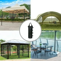Heavy-Duty Round Patio Umbrella Base Weight Bag | 40 lb Sand Capacity | Fits 0.5-1.5" Legs | PVC-Coated Cloth with Sealable Opening | for Sunshades, Tents & Cantilever Umbrellas