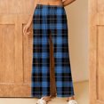 thumbnail image 2 of QATAINLAV Todays Deal Christmas Pajamas Pants Womens Christmas Cute Plaid Lounge Pant Casual Comfy Cotton Elastic Waist Wide Leg Sweatpants Xmas Gifts Multicolor L, 2 of 8