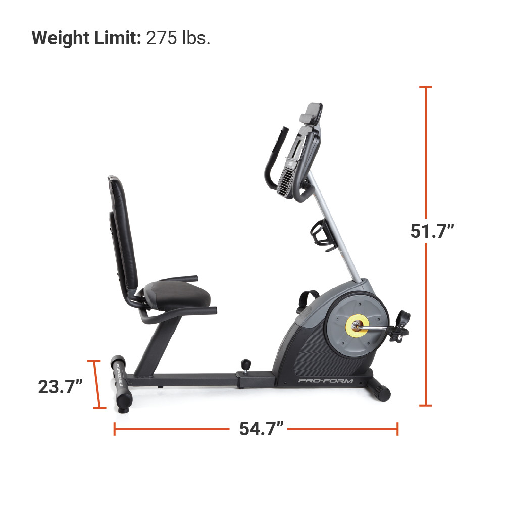 ProForm Cycle Trainer 400 Ri Recumbent Exercise Bike, Compatible with iFit Personal Training - image 2 of 11