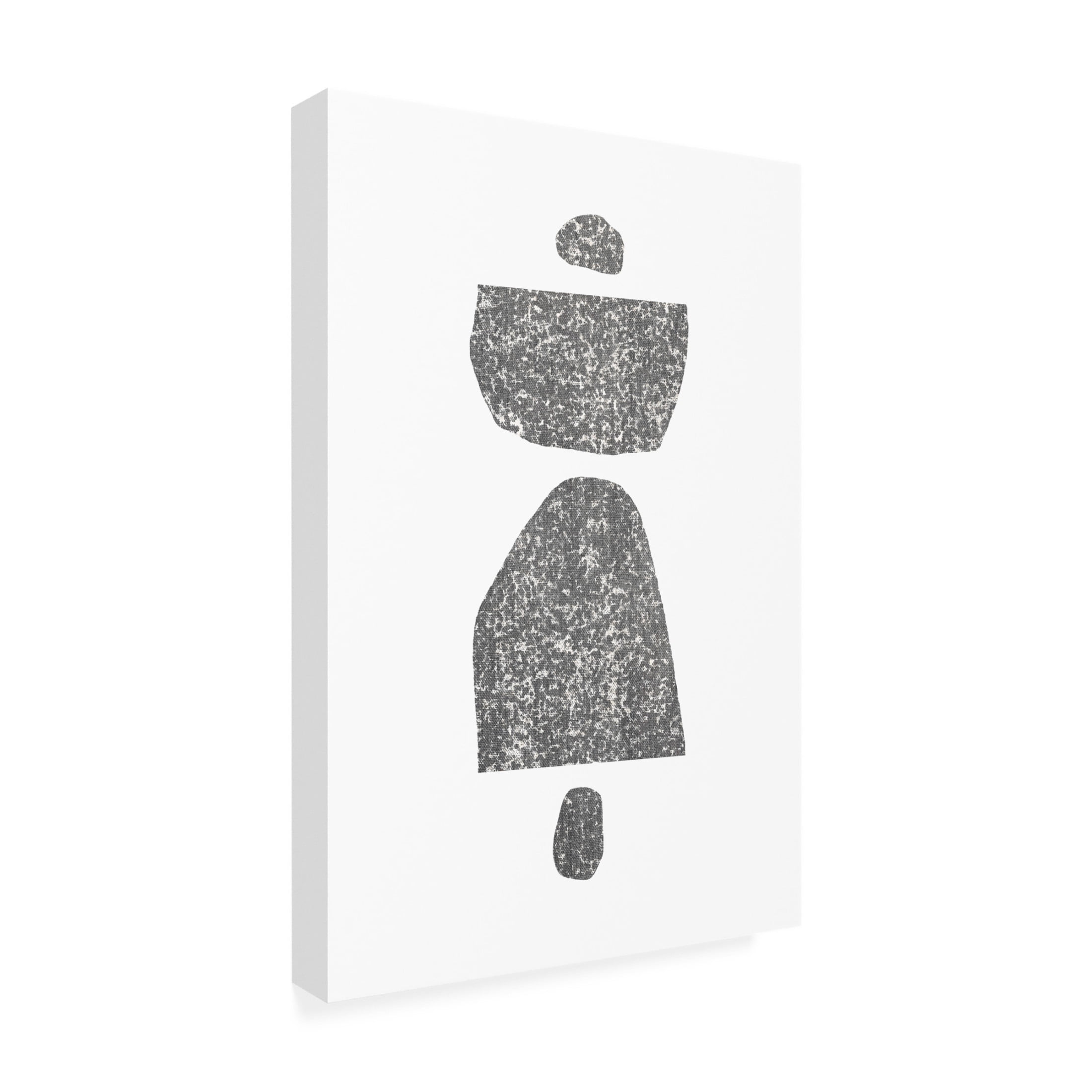 Trademark Fine Art uplusmestudio Textured Shapes Canvas Wall Art