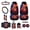 Fire Wolf Galaxy, variant on Xixirimido Aztec Tribe Cattle Sunflower Car Front Seat Covers 12Pcs Set with Steering Wheel &Seat Belt Cover Car Trash Can Armrest Cover Air Vent Bag Rear View Mirror Cover Cup Coasters Kychain