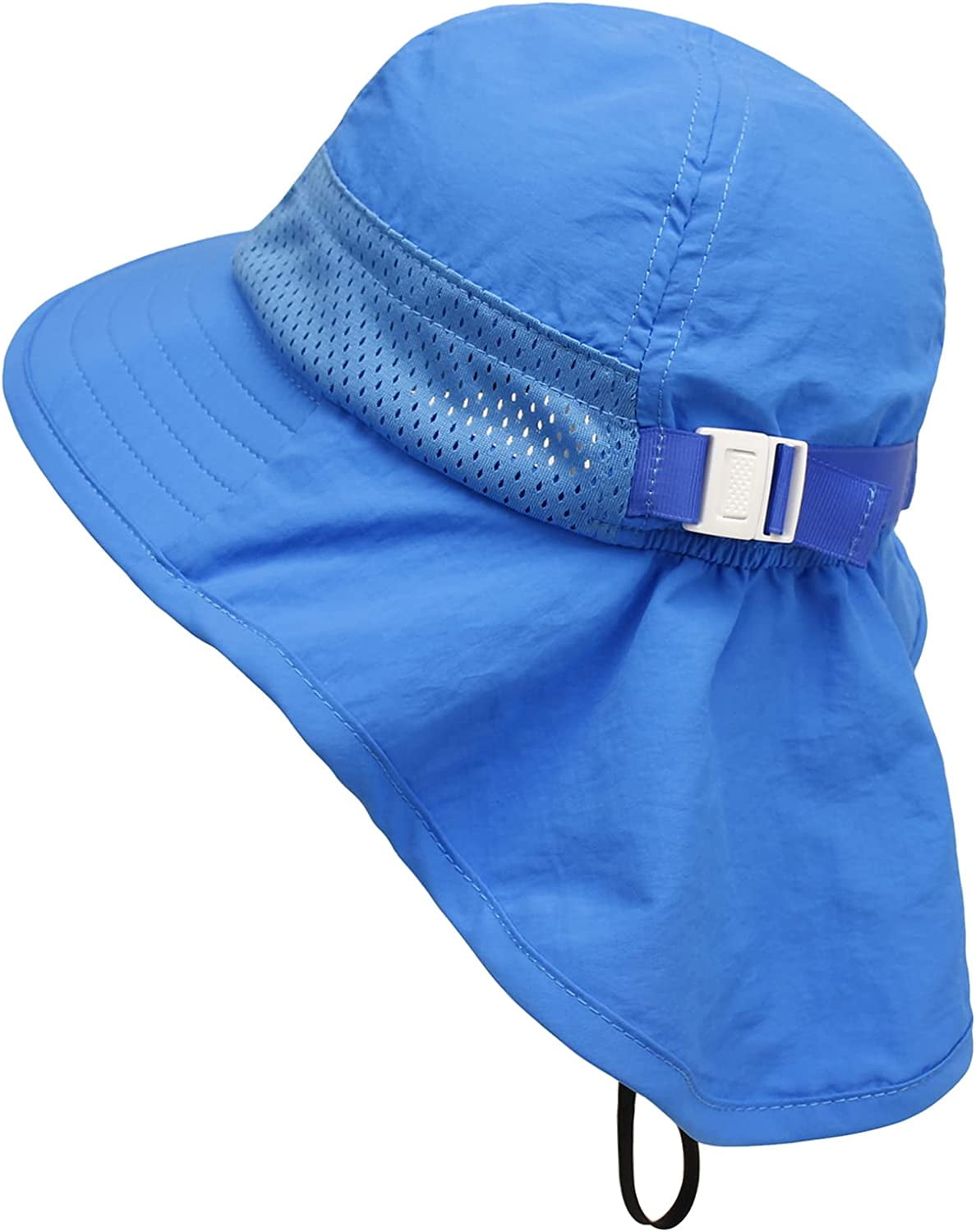 Toddler Sun Hat UPF 50 Sun Protection Fishing Hats for Boys Girls,M(2-6y),Light  blue 