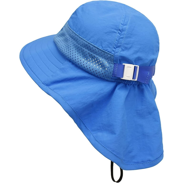 Toddler Kids Sun Hat, UPF 50+ Kids Sun Hat with Neck Flap, Mesh