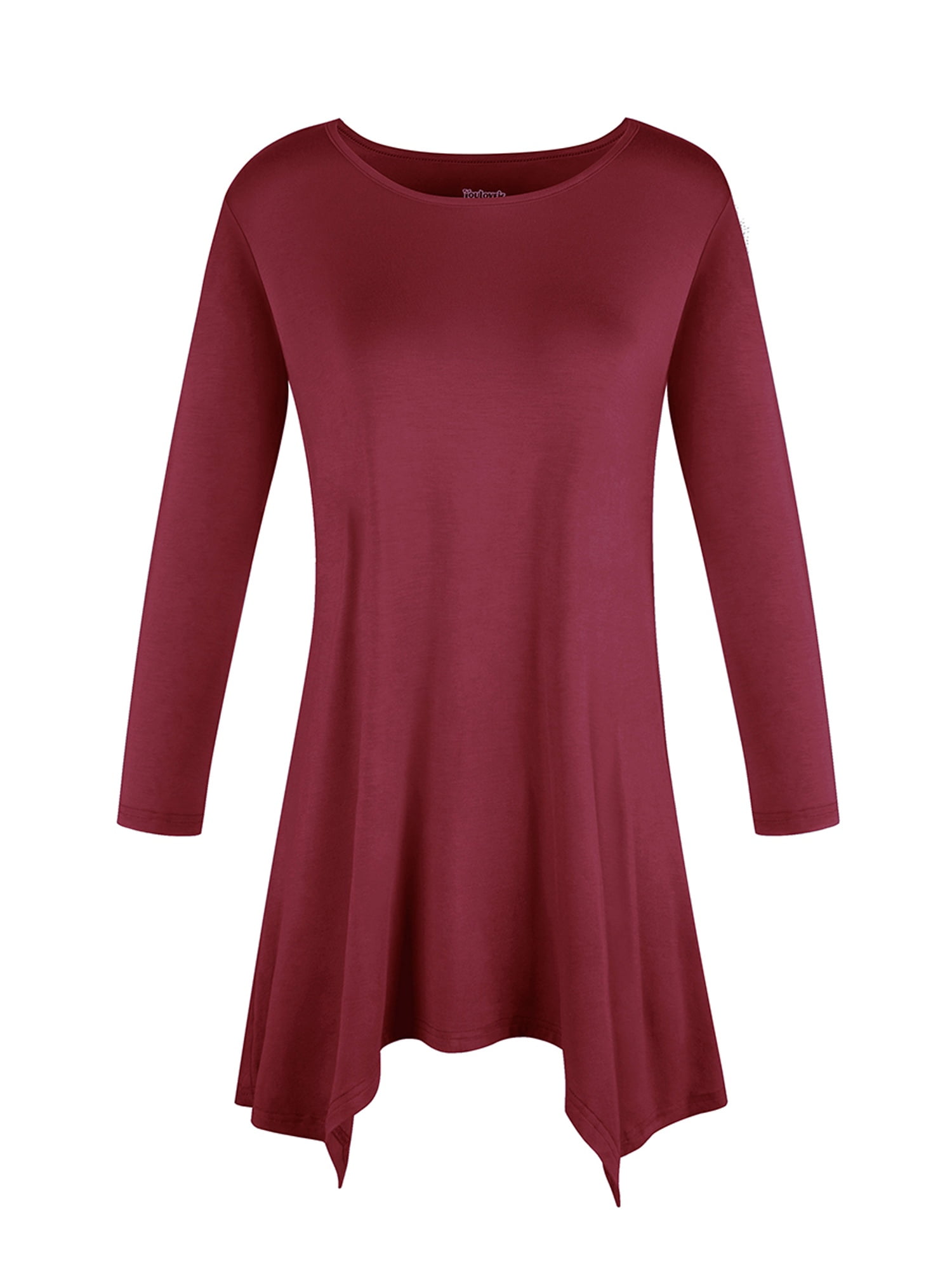 long sleeve t shirt dress plus size
