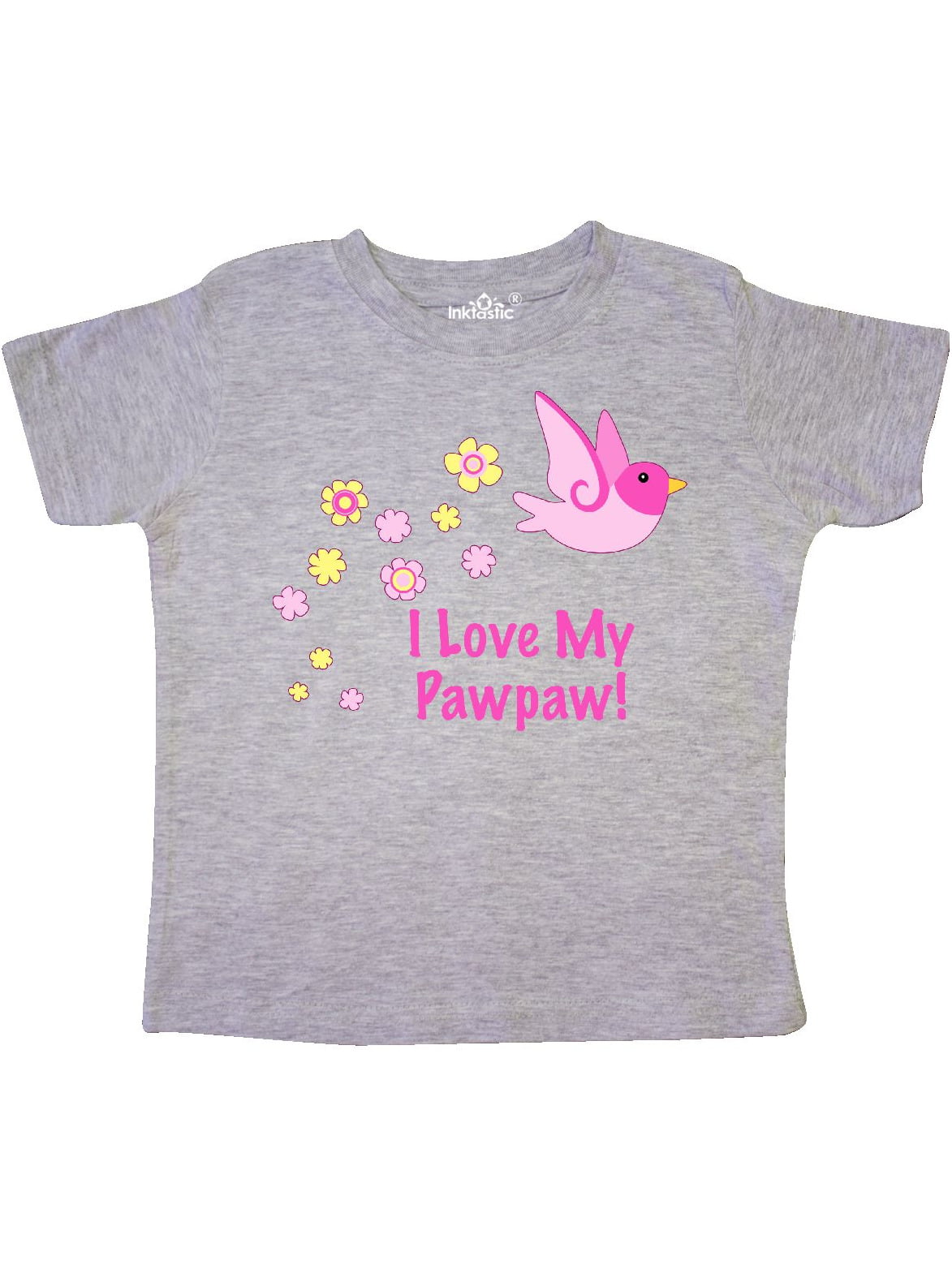 Little Girl I Love My Papaw This Much Toddler/Kids Ruffle T-Shirt