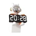 thumbnail image 2 of Reloj despertador Digital creativo para habitación de niños, reloj de escritorio con tema espacial para dormitorio, figura de baño, escultura, mesa de naranja, 2 of 8