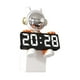 thumbnail image 2 of Reloj despertador digital con diseño de astronauta, estatua de resina, multifuncional. naranja, 2 of 9