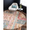 thumbnail image 1 of Unique Loom 3139930 8 x 8 ft. Monterey Codex Round Rug, Multi Color, 1 of 1