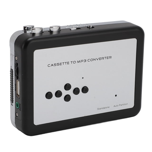 Convertidor De Casete USB A MP3, Reproductor De Casete Portátil ABS Con Pilas Para Exteriores