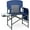 Dark Blue/Grey, variant on Directors Chair, Camping Chairs for Adults, Heavy Duty Side Table, Lawn Chairs with Side Pockets Carry Straps