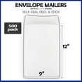 thumbnail image 3 of EcoSwift Brand Premium Self-Seal Paper Envelope 9 in. x 12 in., Solid White, 500-Pack, 3 of 7