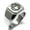 Silver, variant on Stainless Steel Crown of Hearts Engraved Square Flat Top Biker Style Polished Ring