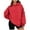 Red, variant on Women's Oversized Hoodies Fleece Sweatshirts with Pocket Fall Fashion Comfy Pullover Sweatshirt Winter Loungewear