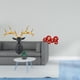 thumbnail image 2 of Majestuosa escultura de pared de cabeza de ciervo en resina con diseño bohemio y abanicos de papel para la bendición del año Nuevo Chino, ideal para l, 2 of 8