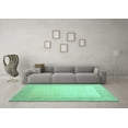 thumbnail image 3 of Ahgly Company Indoor Rectangle Abstract Turquoise Blue Contemporary Area Rugs, 2' x 5', 3 of 4