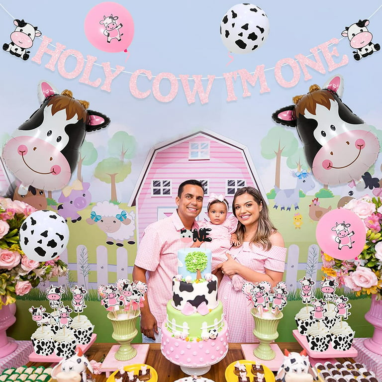Cow Cake Topper Cute Baby Cow Cake Decorations Farm Cake Decorations Baby  Shower Cow Themed Birthday Party Supplies for Girls Boys