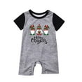 thumbnail image 2 of TrendVibe365 Christmas Jammies Family Plus Size Gnomes Christmas Jammies Toddler Short Sleeve Romper Crew Neck Xmas Pjs 2023 Christmas Gifts Winter Jammies Sets, 2 of 3