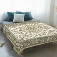thumbnail image 4 of Sage Green Blanket Soft Cozy Warm Twin Blanket for Bed, Plush Fuzzy Flannel Fleece Blankets for Sofa, Southwest Tribal Antique Boho-Chic Heritage Throw Blankets for Couch, Gifts for Men, 60"x80", 4 of 9