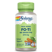 Solaray Fo-Ti 610 mg | Healthy Liver, Kidney, Hormone & Longevity Support | Hair, Skin & Nails | Vegan | 100 VegCaps