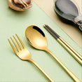 thumbnail image 5 of 3pcs Stainless Steel Dinnerware Set Camping Travel Sets Pink, 5 of 5