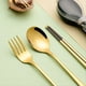 thumbnail image 5 of 3pcs Stainless Steel Dinnerware Set Camping Travel Sets Pink, 5 of 5