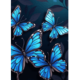 thumbnail image 4 of LUUFILx Blue Butterfly Themed Background Banner Party Decorations Backdrop Photography Props for Celebrations Gatherings and Photo Shoots, 4 of 7