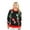 Black-white-snowman, variant on Socal Look Women's Ugly Christmas Sweater, Long Sleeve Crew Neck Acrylic Holiday Pullover, L
