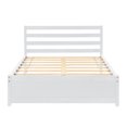 thumbnail image 5 of PAPROOS Full Bed Frame with Heaboard, New Upgarded Wood Platform Bed with Strong Slat Support, Modern Full Size Bed Frame for Teens Adults, No Box Spring Needed, White, 5 of 10