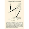 thumbnail image 2 of Retromagic 13x18 Gold Ornate Wood Framed with Double Matting Museum Art Print Titled - The Mysterious Pencil, 2 of 4