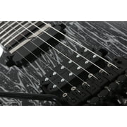 Schecter 1466 Left handed C-1 FR S Floyd Rose Electric Guitar, Ebony Board, Silver Mountain