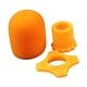 thumbnail image 4 of Paravientos para micrófono de mano, antivuelco, soporte de silicona para varilla inferior Naranja, 4 of 9