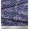 thumbnail image 2 of Soimoi Crepe Silk Fabric Zig Zag Abstract Printed Craft Fabric by The Yard 42 Inch Wide, 2 of 3
