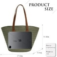 thumbnail image 3 of Kukuzhu Straw Beach Bag, Summer Straw Handbags for Women TrendyStraw Purses Woven Tote Bag for Travel Vacation, 3 of 7