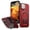 Red, variant on ELEHOLD Magnetic Case for iPhone 15, Military Grade Shockproof Rugged Case Built-in Metal Camera Cover with Stand,Black