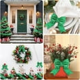 thumbnail image 7 of Metallic Glitter Wired Ribbon Decorations for Christmas Tree, Bexikou 2 Roll Christmas Green Ribbons for Wreath DIY Crafts Farmhouse Home Outdoor Party Decor, 2.5" x 20 Yards, 7 of 7