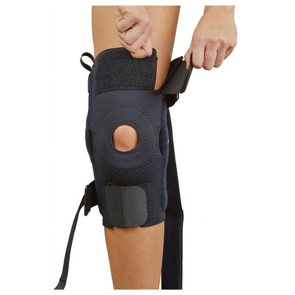 MedSpec AKS™ Knee Support with Metal Hinges & Straps, X-Small / Neoprene
