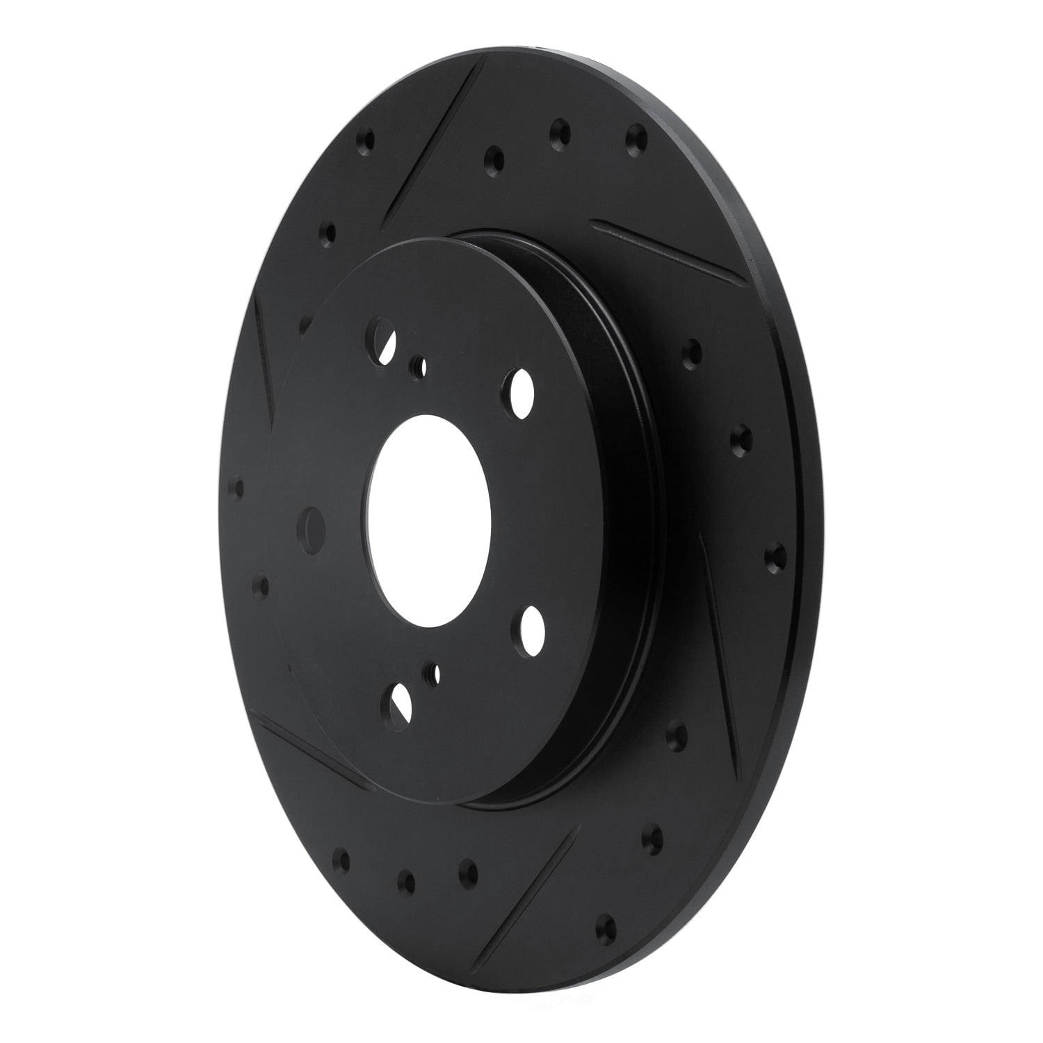 Dynamic Friction Company 633-76082L DFC Brake Rotor - Drilled And Slotted - Black