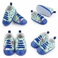 thumbnail image 3 of Baby Boys Girls Cartoon Pattern Casual Lace-up Sneaker Shoes, 3 of 8