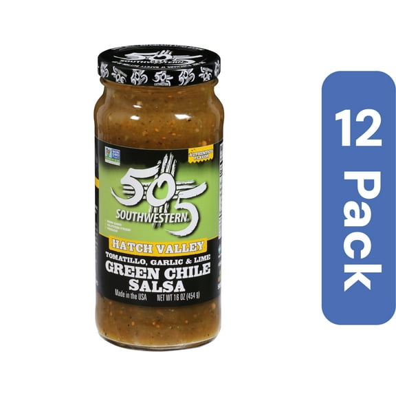 505 Southwestern Green Tomatillo Garlic Lime Salsa 16 oz (Pack Of 12)