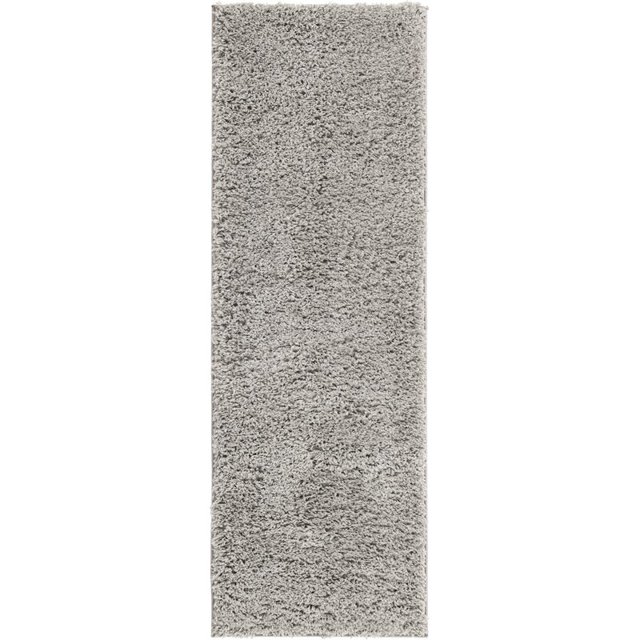 Unique Loom Everyday Shag Plush Area Rug 2' 2 x 6' 7 Runner in Light Green