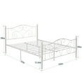 thumbnail image 4 of VECELO Full Metal Bed Frame with Headboard & Footboard, Box Spring Replacement, Heavy Duty & Quick Assembly, White, 4 of 8