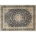 thumbnail image 1 of Ahgly Company Machine Washable Indoor Rectangle Traditional Western Charcoal Gray Area Rugs, 7' x 10', 1 of 7