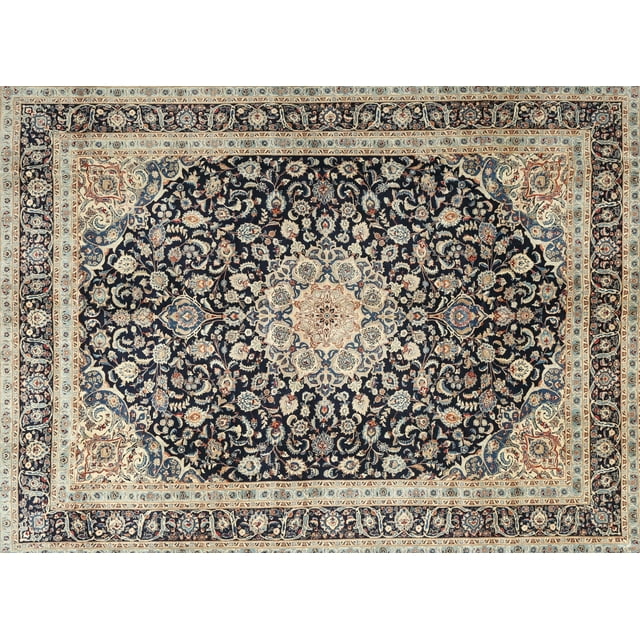 Ahgly Company Machine Washable Indoor Rectangle Traditional Western Charcoal Gray Area Rugs, 7' x 10'