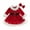 White Red, variant on Christmas Clothes Set 12M 18M 24M 3Y 4Y 5Y 6Y Faux Fur Patchwork Long Sleeve Off Shoulder A-Line Dress with Belt   Bow Headband